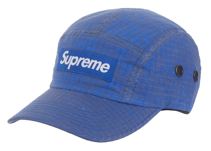 Supreme Distressed Ripstop Camp Cap Blue