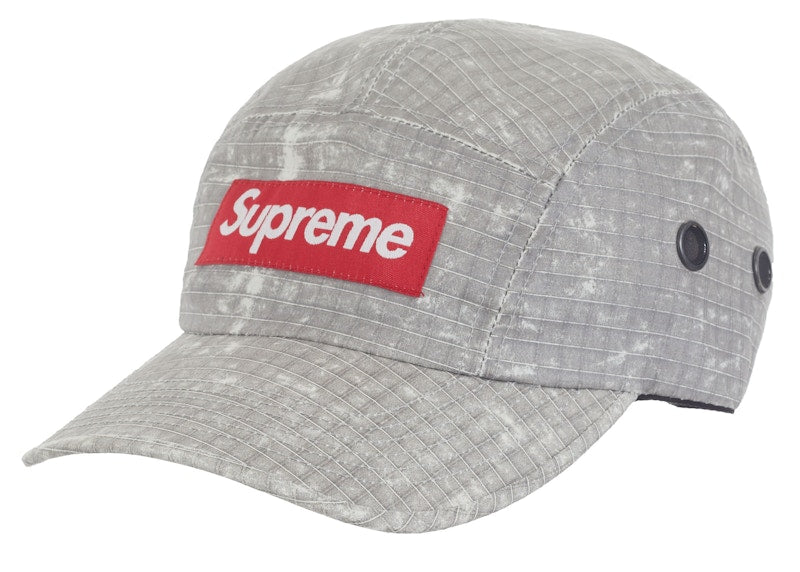 Supreme Distressed Ripstop Camp Cap Stone