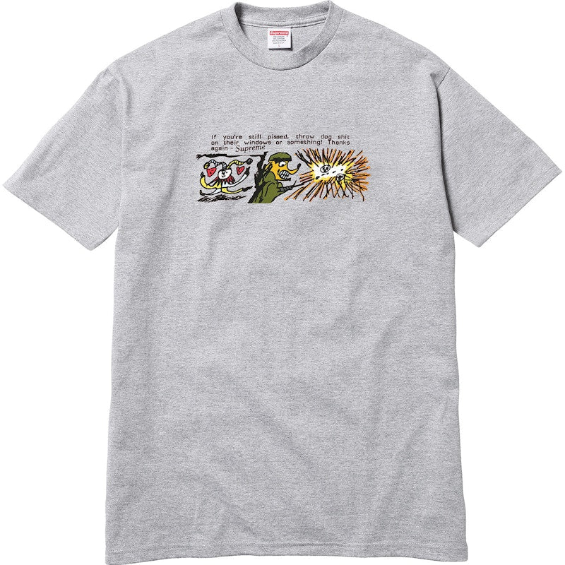 Supreme Dog Shit Tee Grey