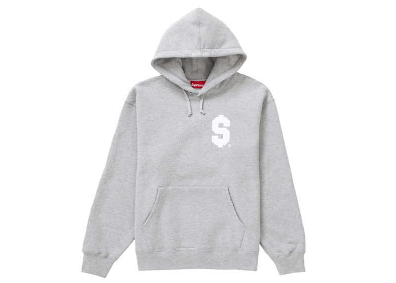 Supreme $ Hooded Sweatshirt Heather Grey