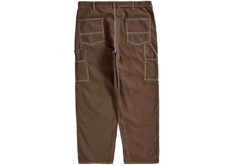 Supreme Double Knee Canvas Painter Pant Brown