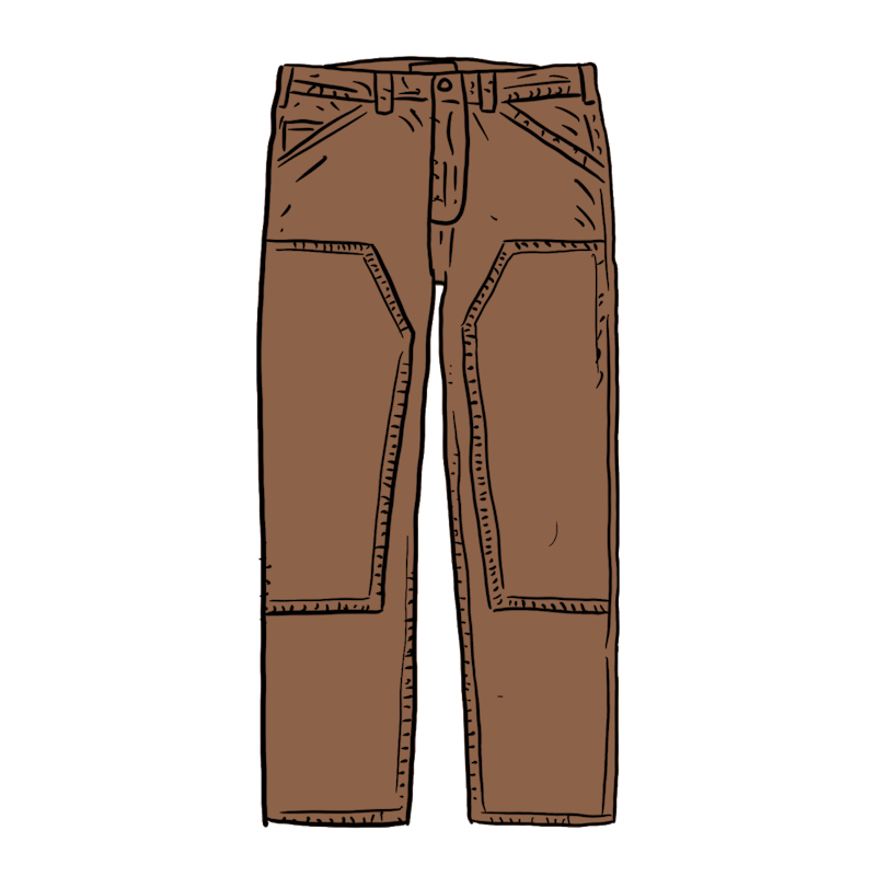 Supreme Double Knee Corduroy Painter Pant Brown