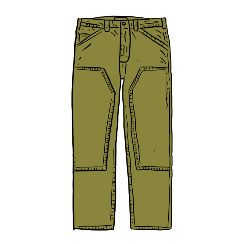 Supreme Double Knee Corduroy Painter Pant Green