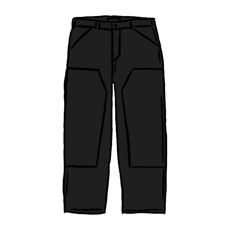 Supreme Double Knee Painter Pant Black