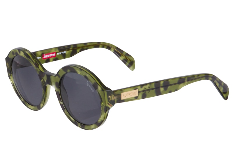 Supreme Downtown Sunglasses Green Tortoise