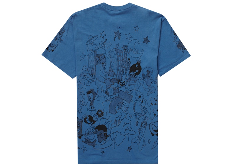 Supreme Downtown Tee Faded Blue