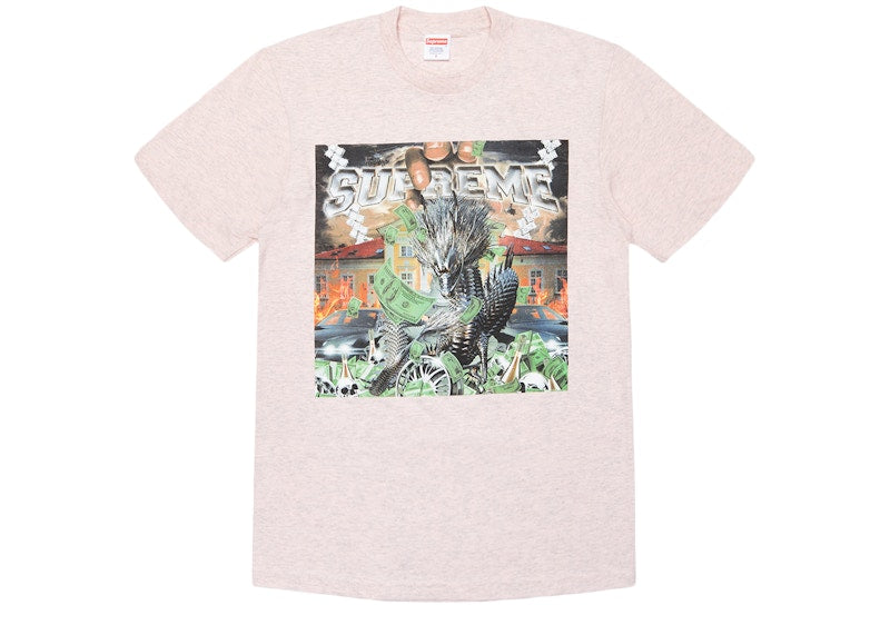 Supreme Dragon Tee Heather Pink