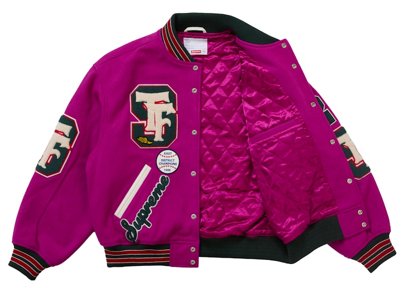 Supreme Drill Team Varsity Jacket Magenta