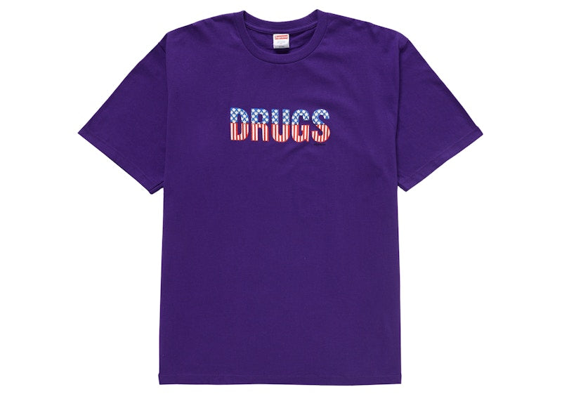 Supreme Drugs Tee Purple
