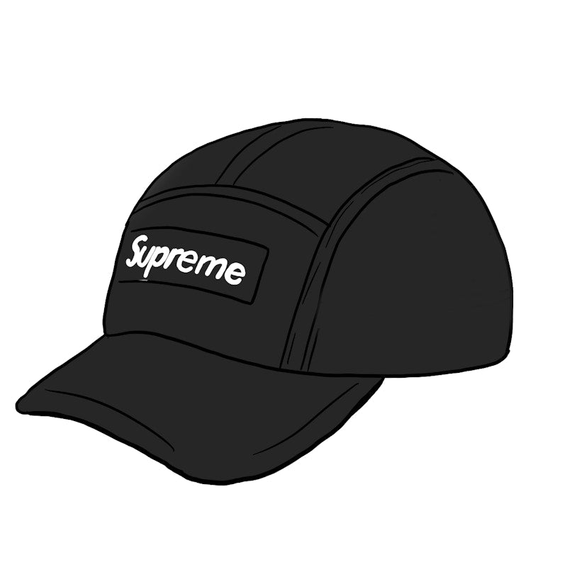 Supreme Dry Wax Cotton Camp Cap Black