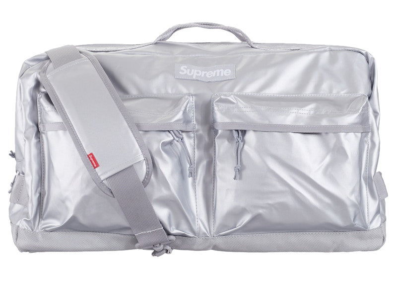 Supreme Duffle Bag (FW22) Silver