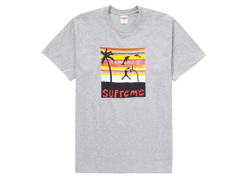 Supreme Dunk Tee Heather Grey