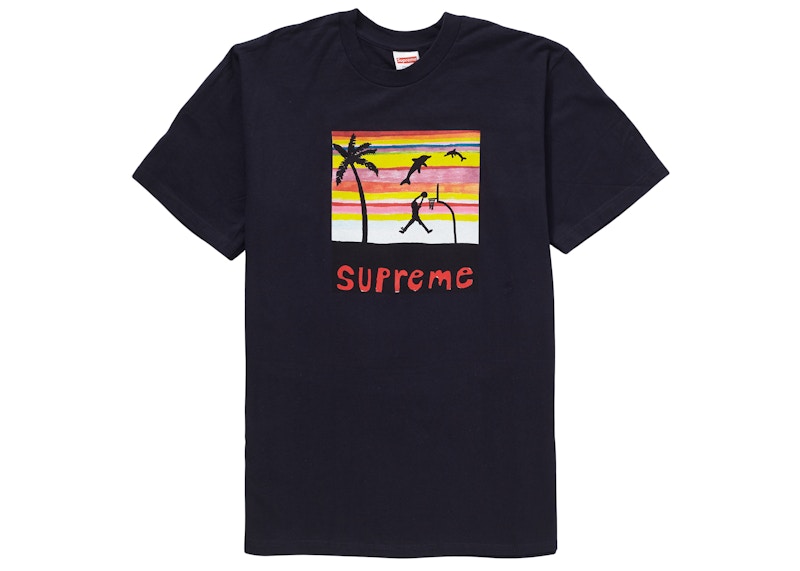 Supreme Dunk Tee Navy