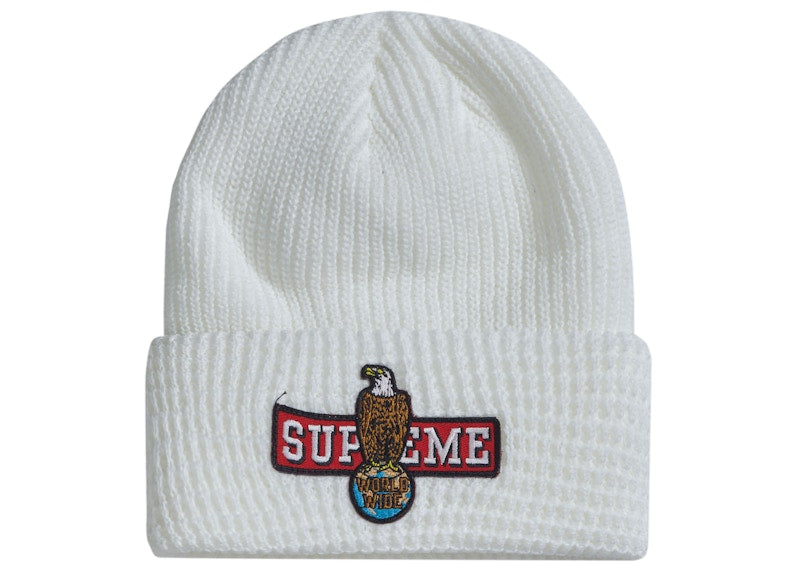 Supreme Eagle Beanie White