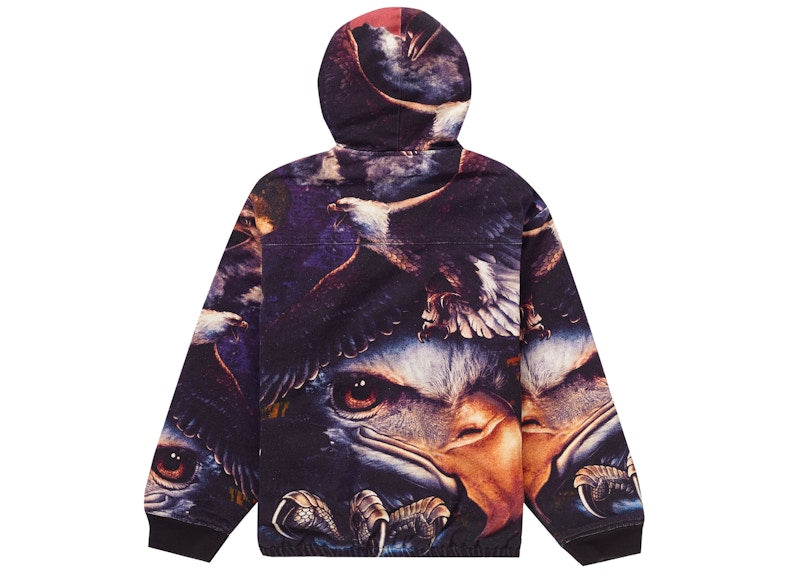 Supreme Eagle Hooded Work Jacket Pink