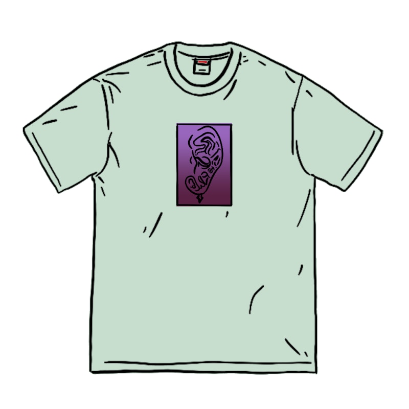 Supreme Ear Tee Pale Aqua