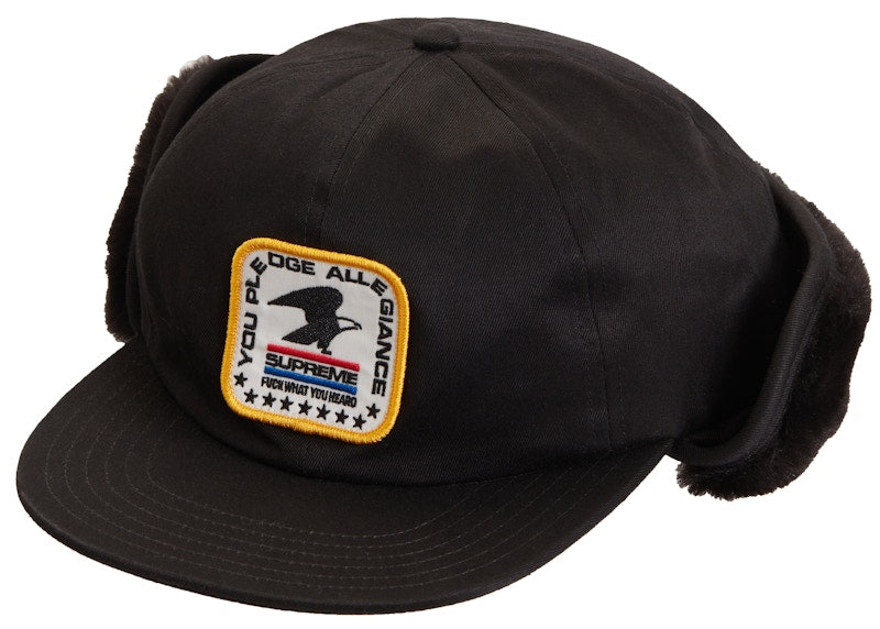 Supreme Earflap 6-Panel Black
