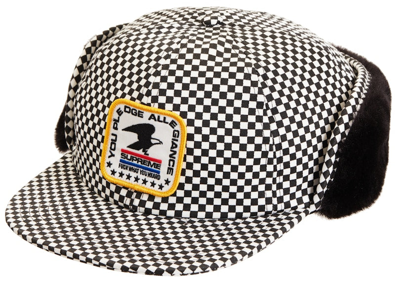 Supreme Earflap 6-Panel Checkerboard