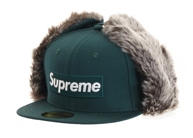 Supreme Earflap New Era Dark Green