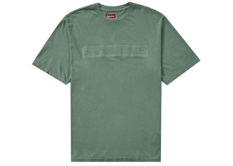 Supreme Embossed Vines S/S Top Sage
