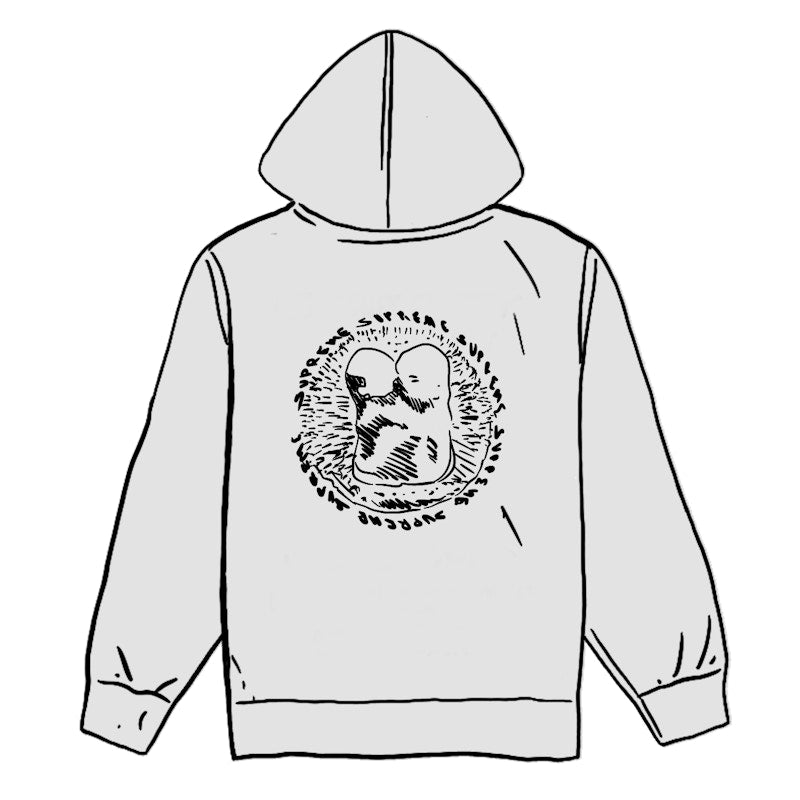 Supreme Embryo Hooded Sweatshirt Ash Grey