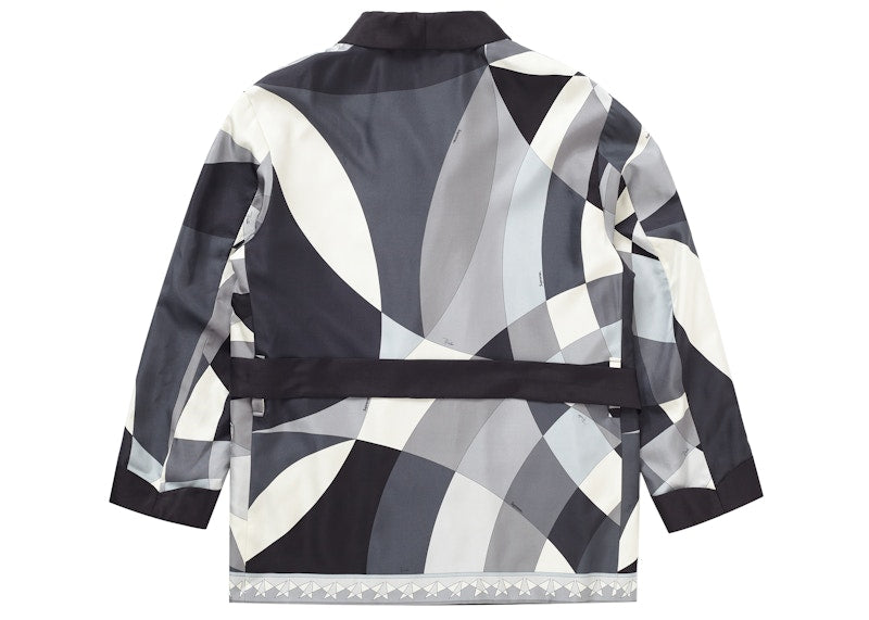 Supreme Emilio Pucci Silk Smoking Jacket Black