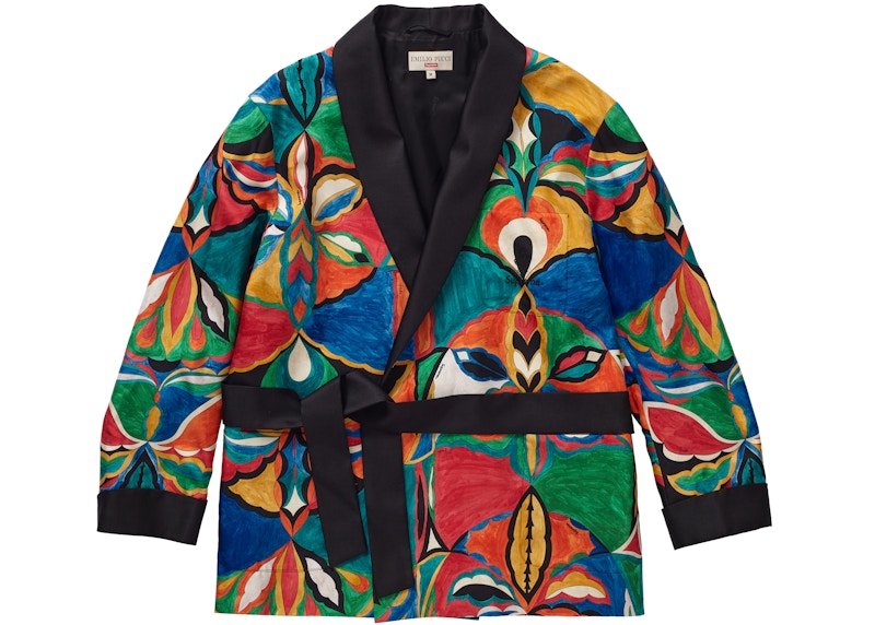 Supreme Emilio Pucci Silk Smoking Jacket Multicolor