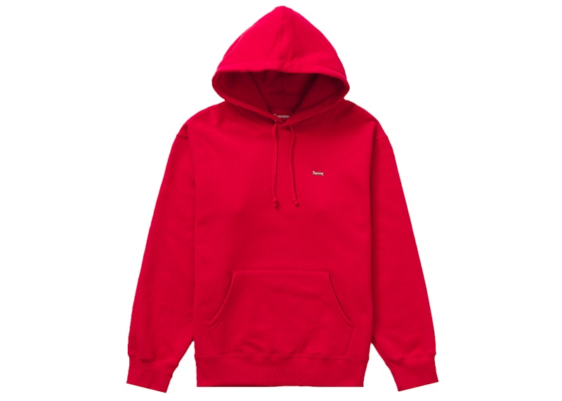 Supreme Enamel Small Box Hooded Sweatshirt Red