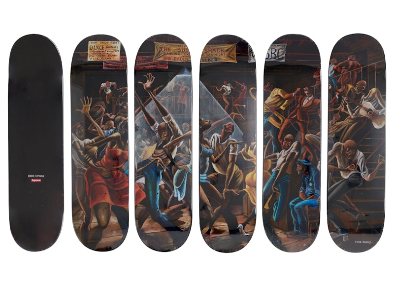 Supreme Ernie Barnes (Set of 5) Skateboard Deck Set Multicolor