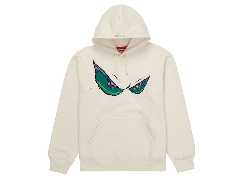 Supreme Eyes Hooded Sweatshirt Natural