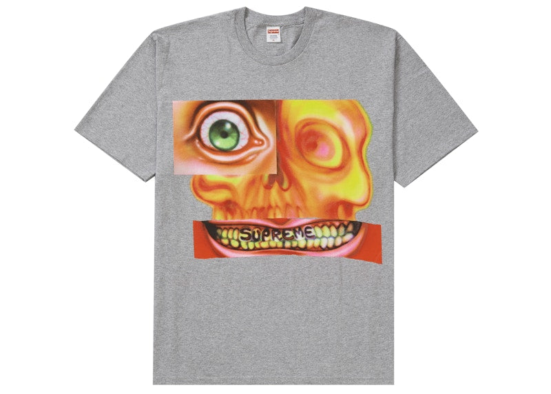 Supreme Face Tee Heather Grey