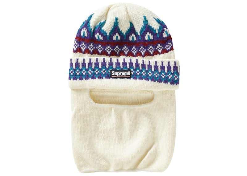 Supreme Facemask Beanie Natural