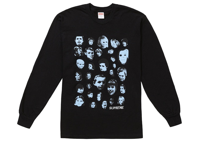Supreme Faces L/S Tee Black