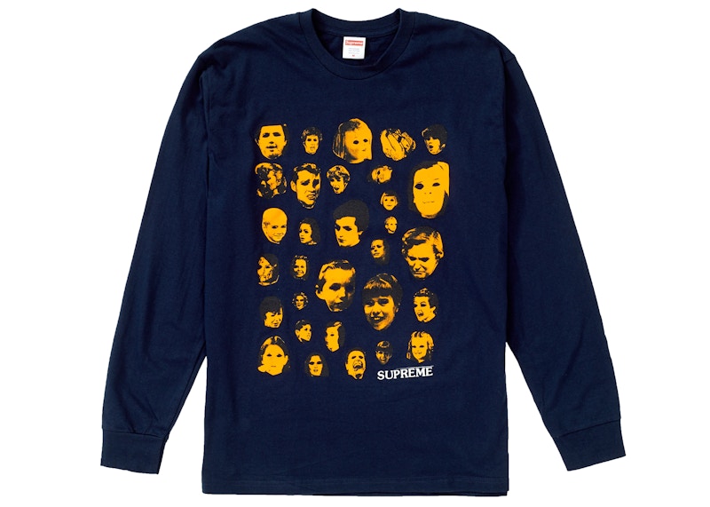 Supreme Faces L/S Tee Navy