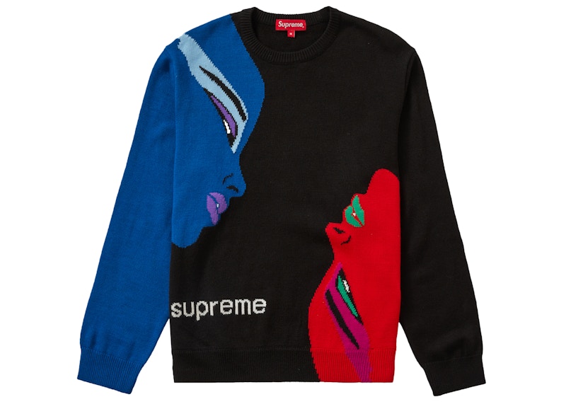 Supreme Faces Sweater Black