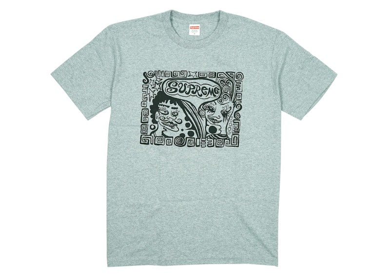 Supreme Faces Tee Heather Grey