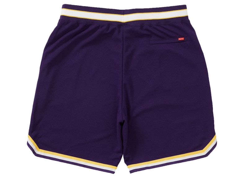 Supreme Faux Croc Basketball Short Purple
