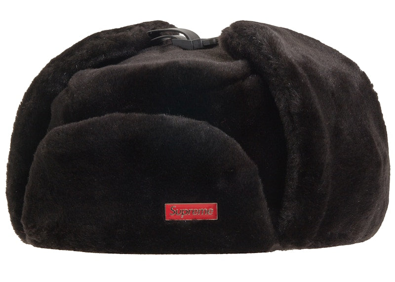Supreme Faux Fur Ushanka Hat Black
