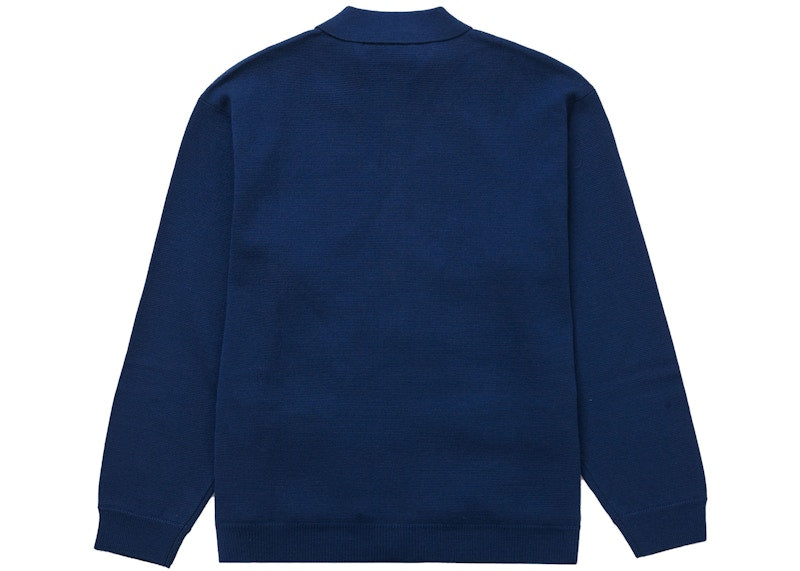 Supreme Faux Fur Zip Up Cardigan Blue