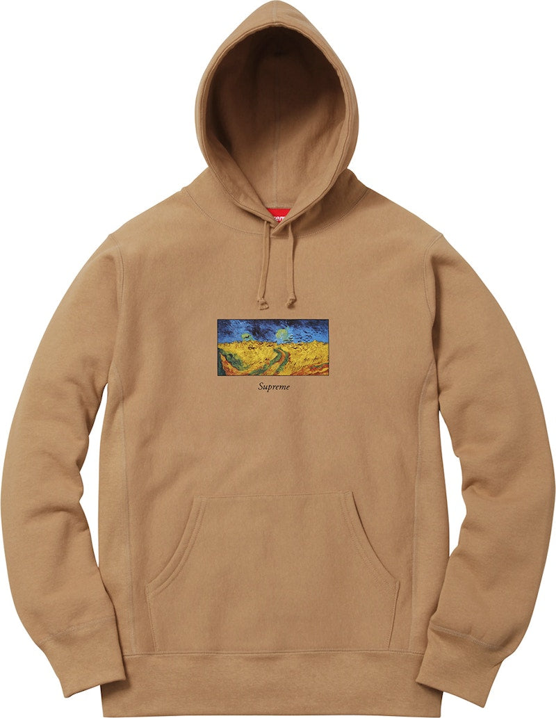 Supreme Field Hooded Sweatshirt Brown