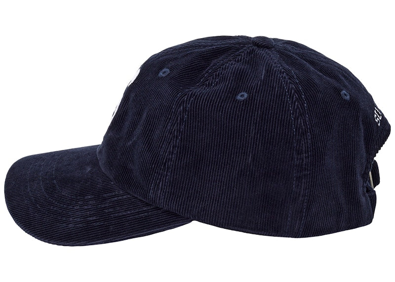Supreme Fine Wale Corduroy S Logo 6-Panel Navy