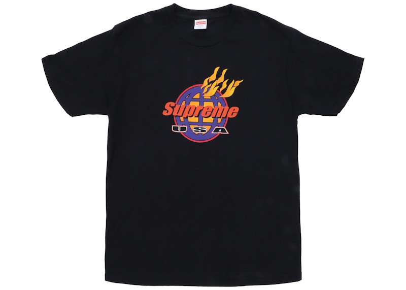 Supreme Fire Tee Black