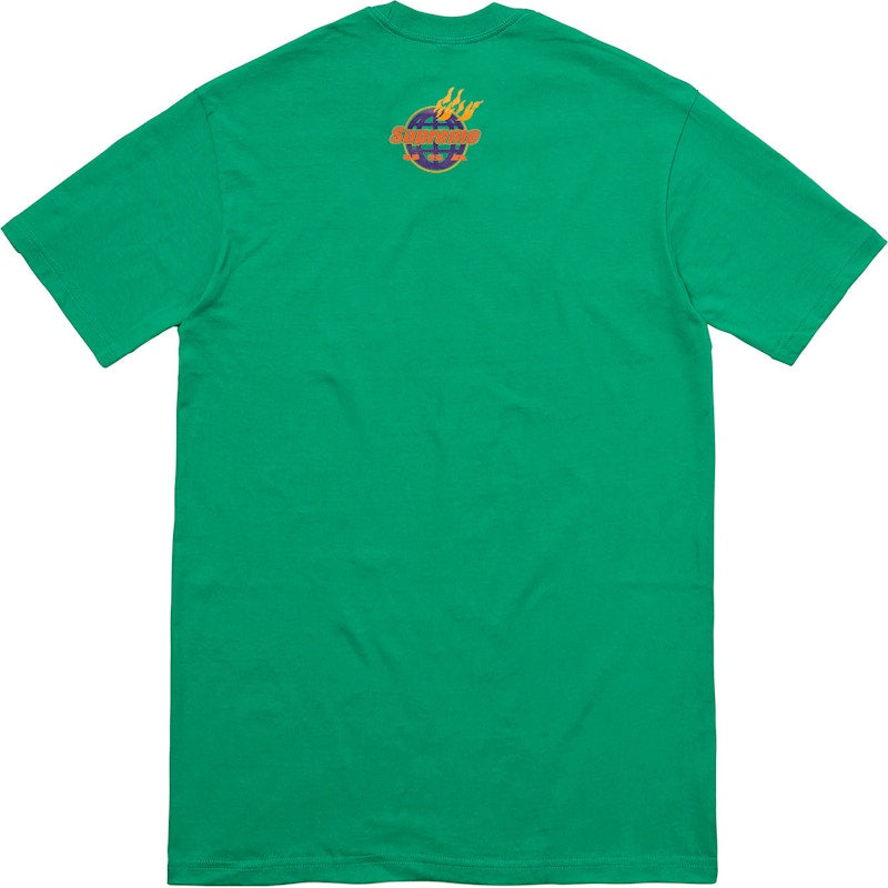 Supreme Fire Tee Green