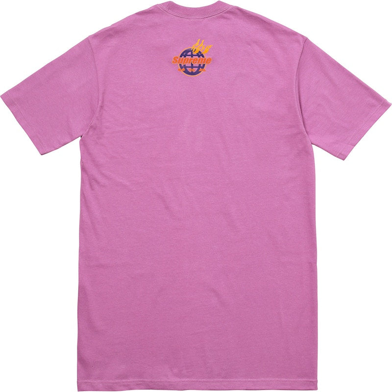 Supreme Fire Tee Light Purple