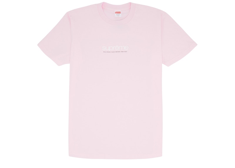 Supreme Five Boroughs Tee Light Pink
