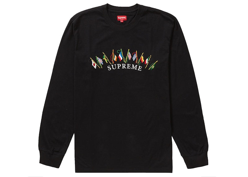 Supreme Flags L/S Top Black