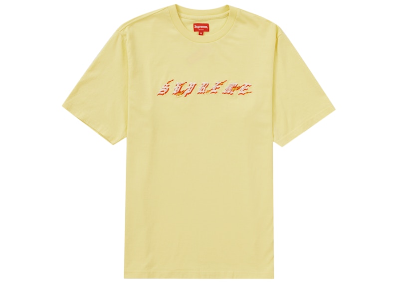 Supreme Flames S/S Top (SS22) Pale Yellow