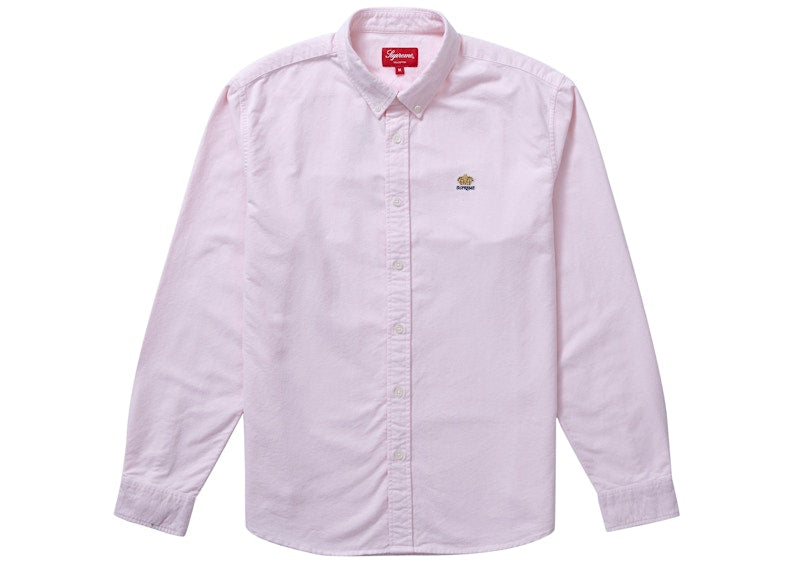 Supreme Flannel Oxford Shirt Pink