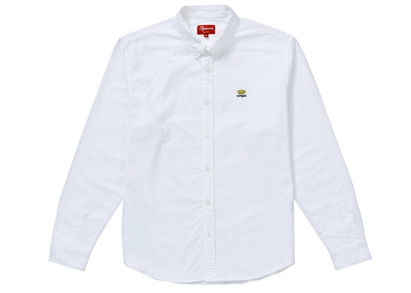 Supreme Flannel Oxford Shirt White