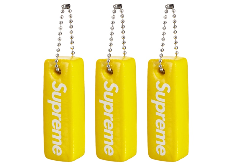 Supreme Floating Keychain (Set of 3) Yellow